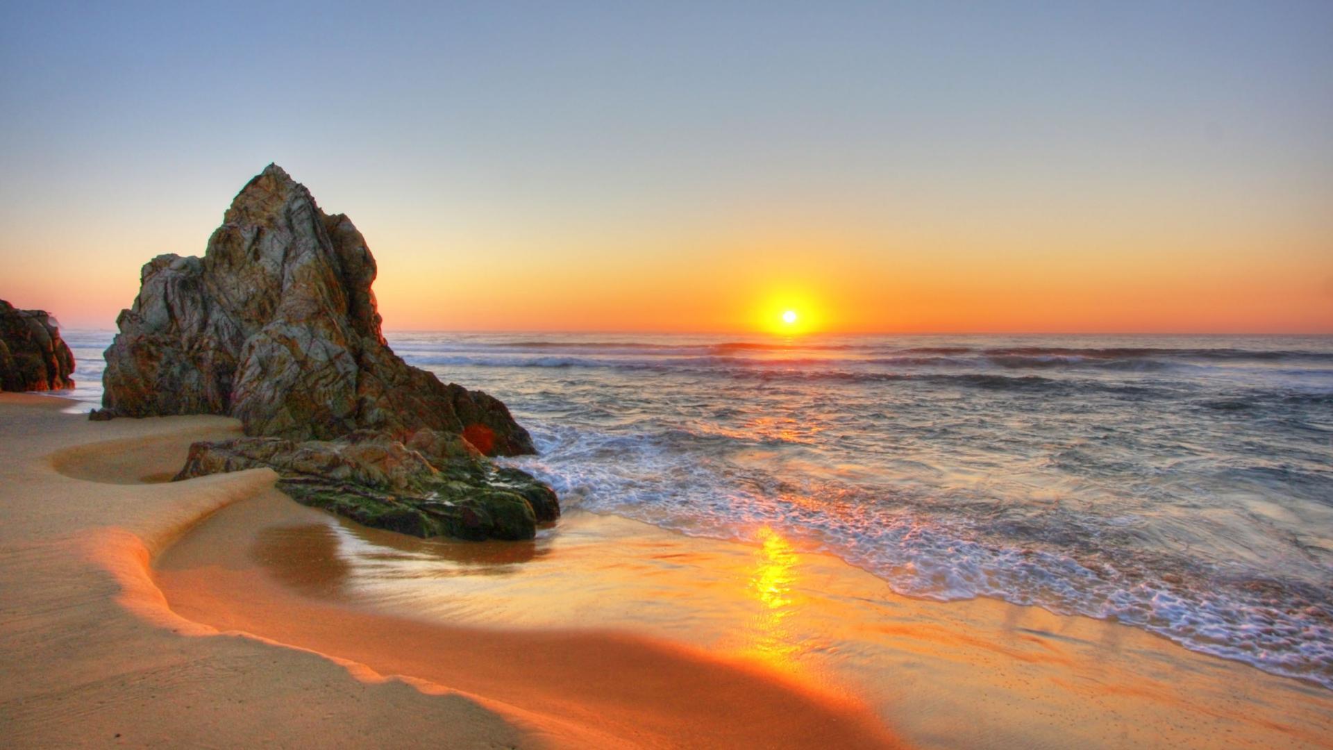 Golden Sunset Beach Wallpapers PC Wallpapers