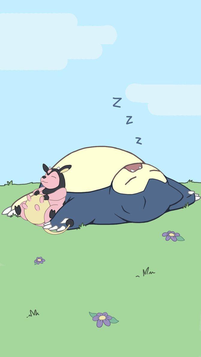 Snorlax and Miltank Nap Time Wallpapers by mnb73