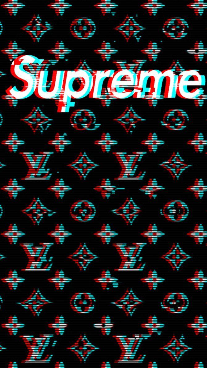 Louis Vuitton Supreme Mobile Wallpapers by ARON260