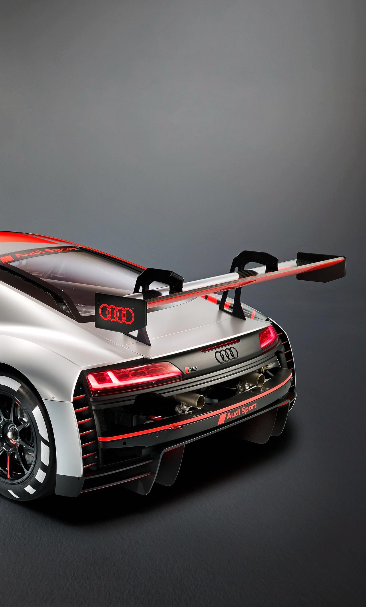 2019 Audi R8 LMS Rear View iPhone 6+ HD 4k Wallpapers