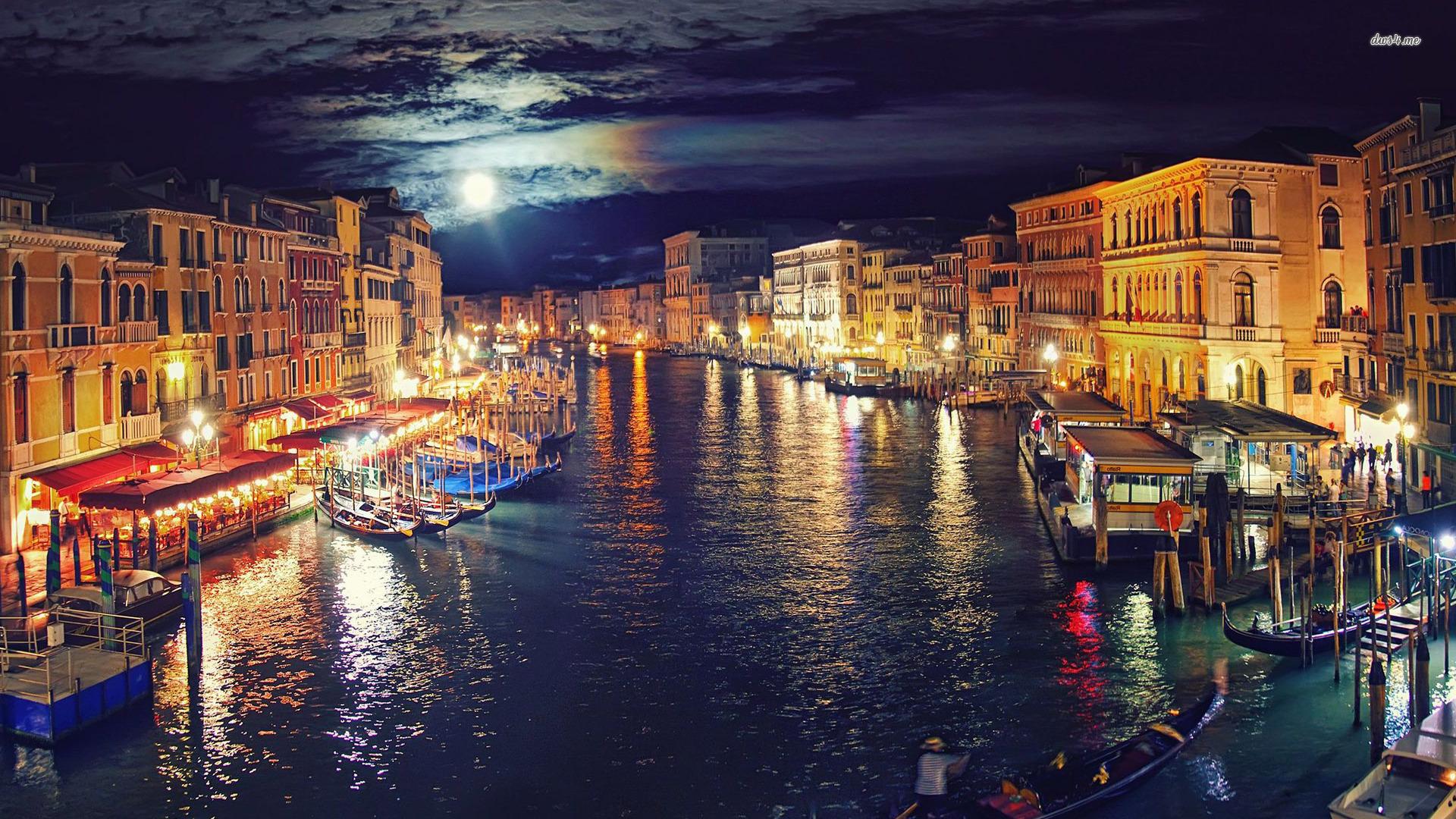 Venice at night wallpapers