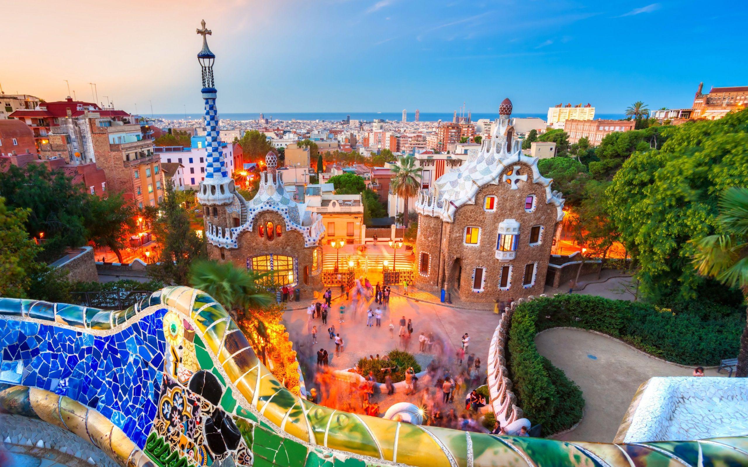 Woderful Park Guell Barcelona Spain wallpapers