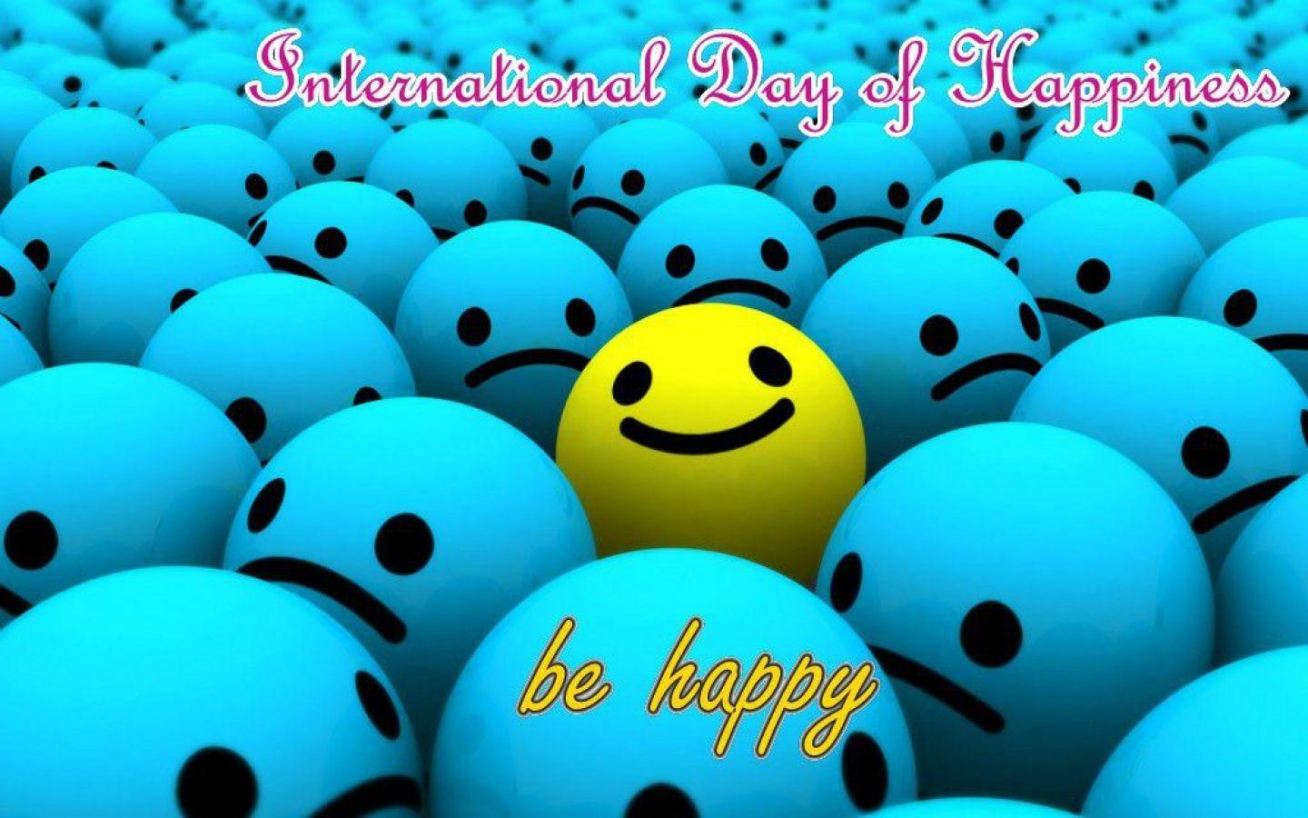 International Day Of Happiness March 20th Hd Image