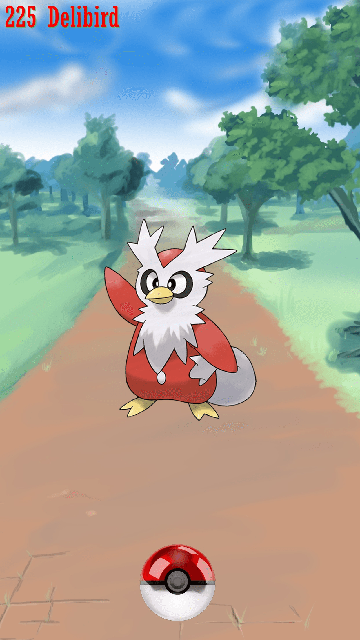 225 Street Pokeball Delibird