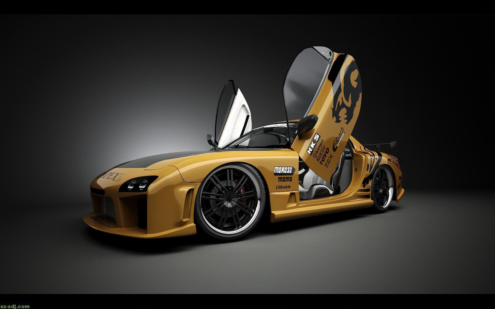 Best Black Brown Mazda RX 7 Wallpapers HDCar Company Logos n Wallpapers