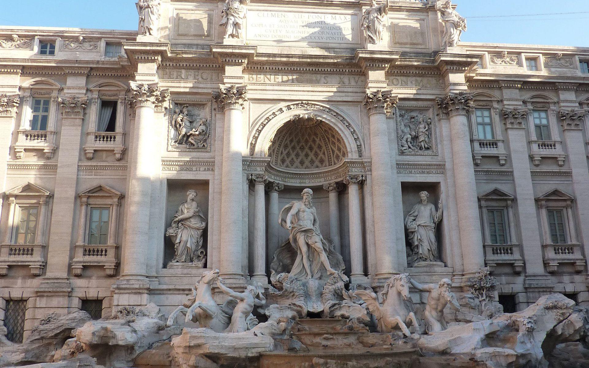 Trevi fountain city travels wallpapers