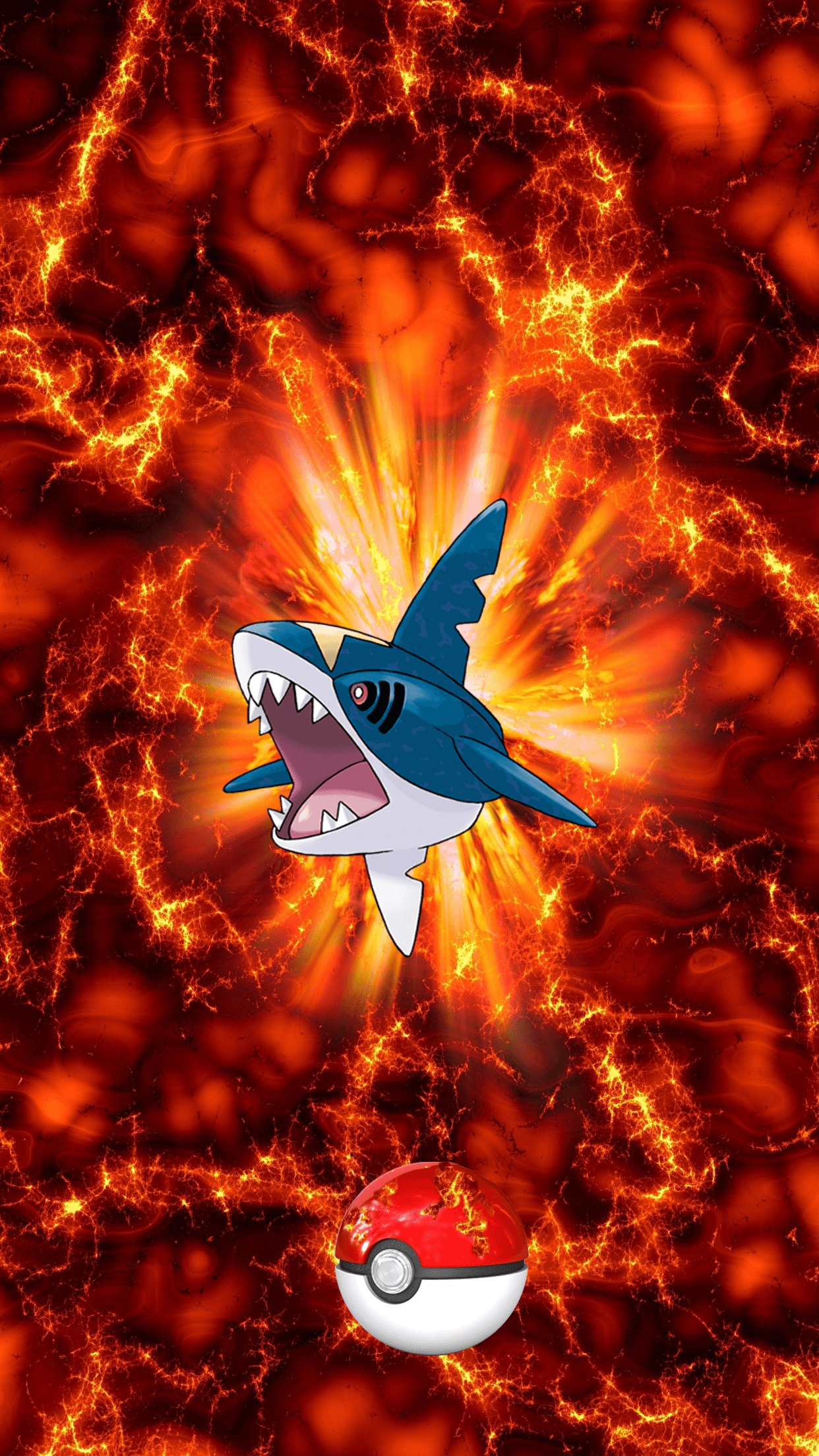 319 Fire Pokeball Sharpedo Samehader 9 Carvanha