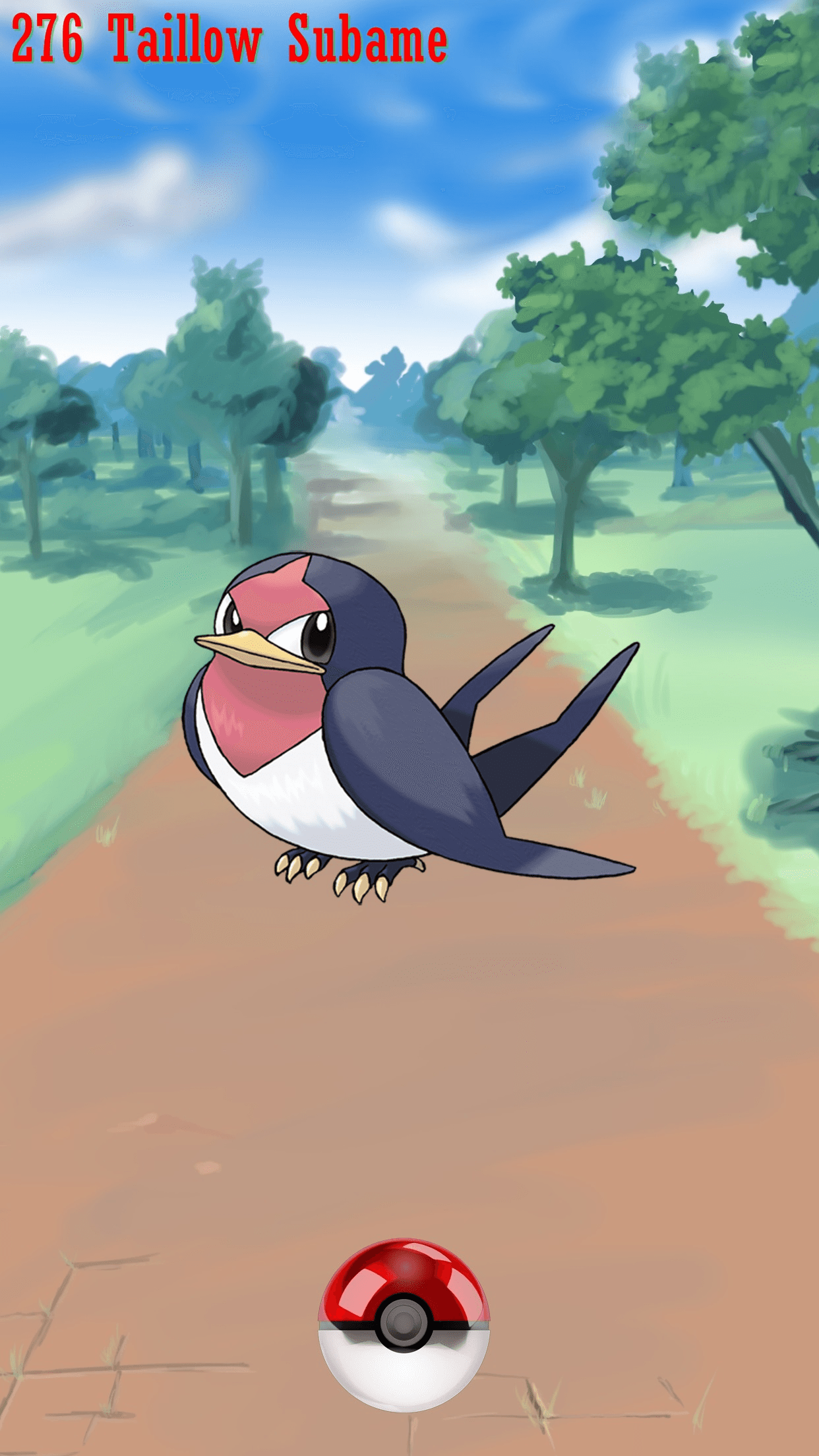 276 Street Pokeball Taillow Subame