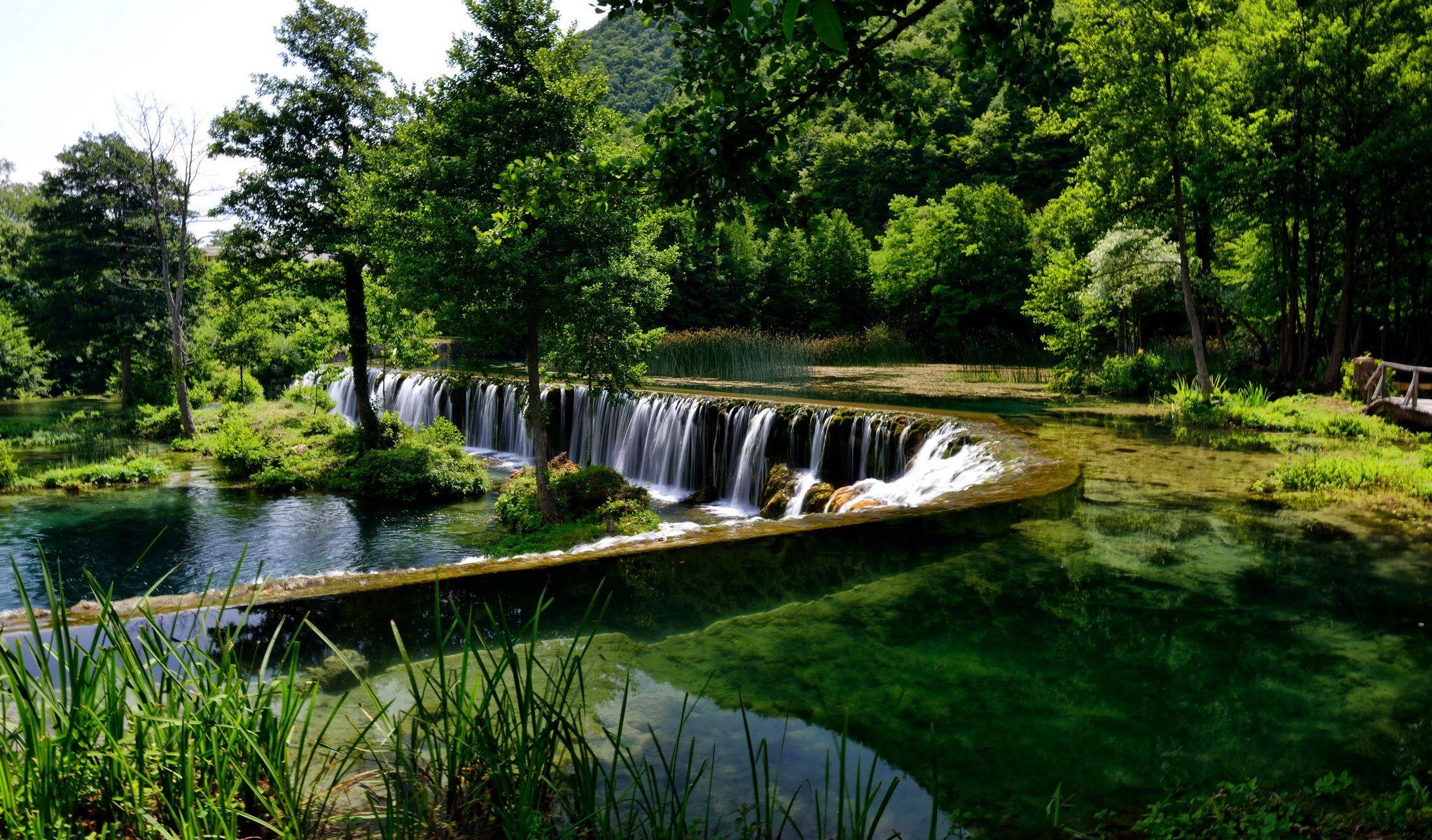 Image Bosnia and Herzegovina Pliva Nature Waterfalls