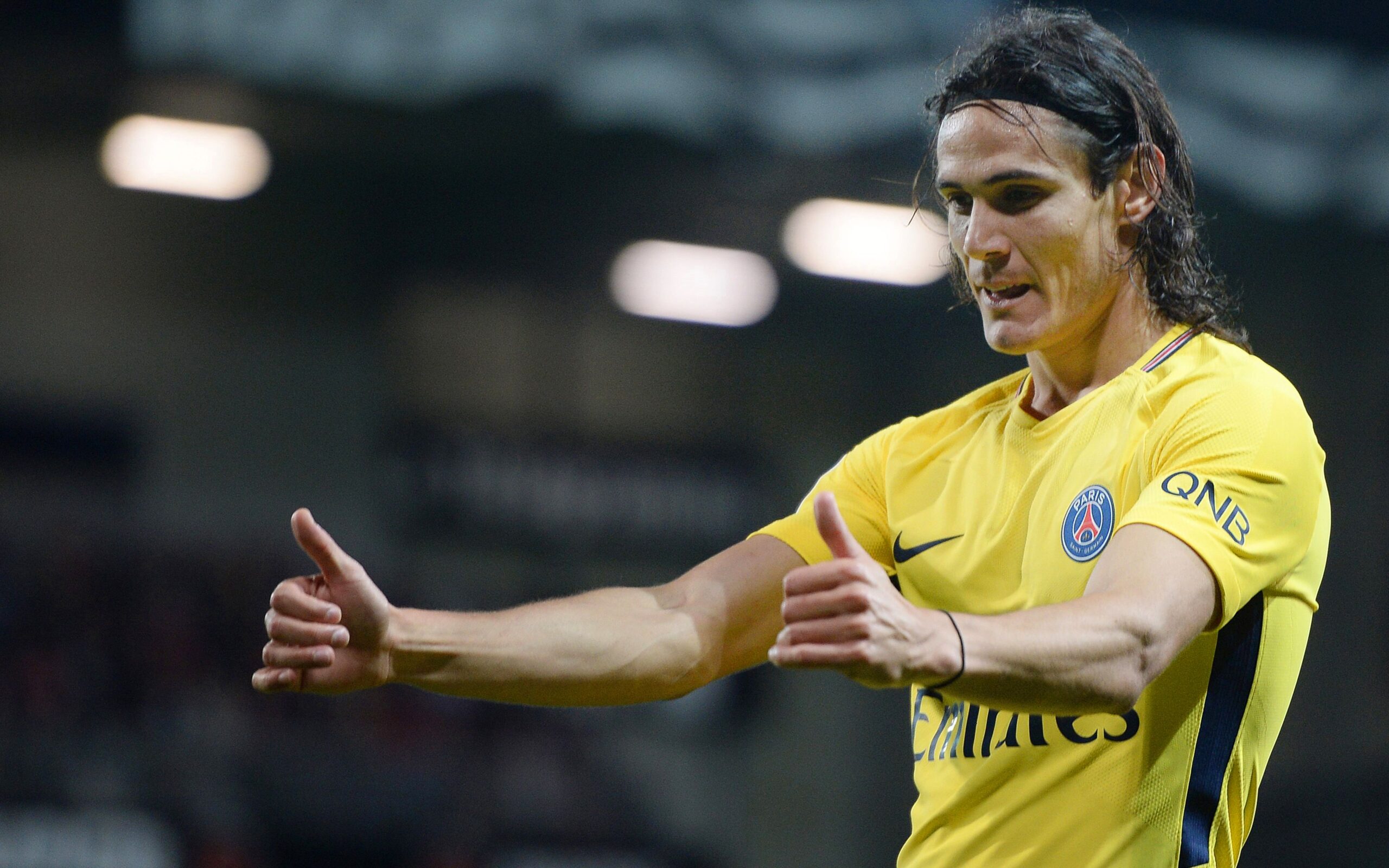 Download wallpapers Edinson Cavani, 4k, match PSG, footballers